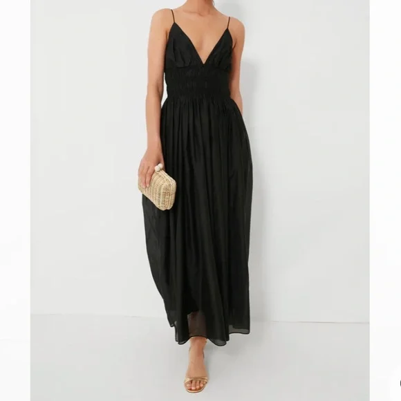 Black Sleeveless V-Neck Maxi Dress
MOON RIVER - Picture 2 of 9